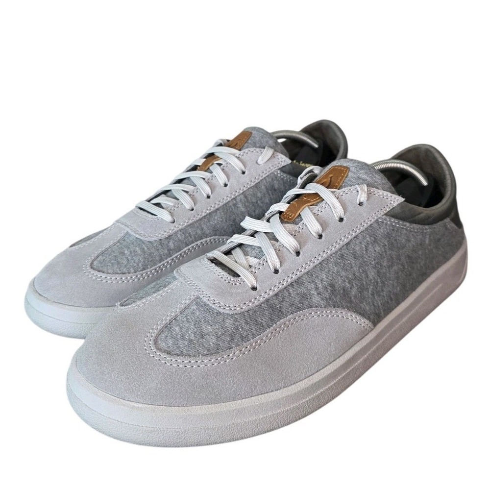 OluKai Puliki Sneaker Mens Size 11 Poi Charcoal 10528-2526 Leather Knit